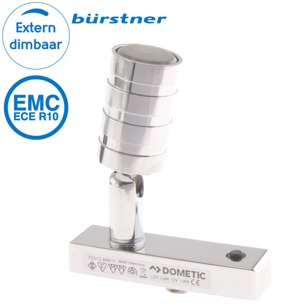 BBAtechniek - Dometic LED railspot Lisa 12V 1.5W (1x)