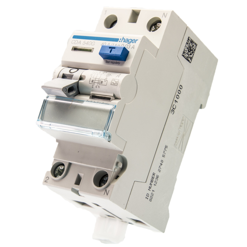 BBAtechniek - Aardlekschakelaar 2-polig 30mA 40A 1P+N (1x)