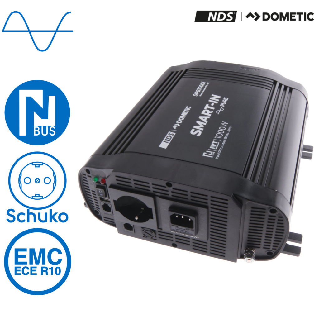 BBAtechniek - NDS SP-1000-I inverter 12V 1000W IVT functie (1x)