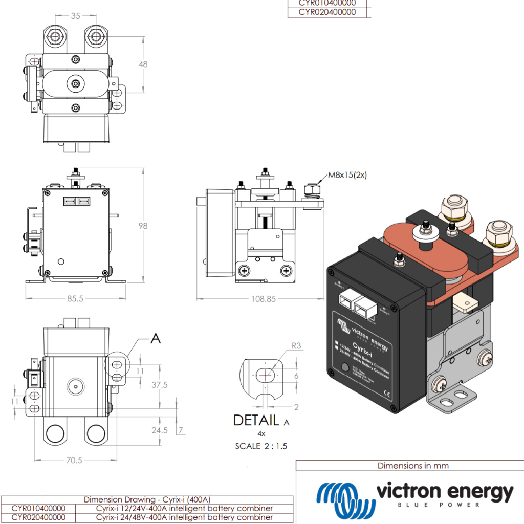 BBAtechniek - Victron Cyrix-i 12/24V 400A intelligent relais (1x