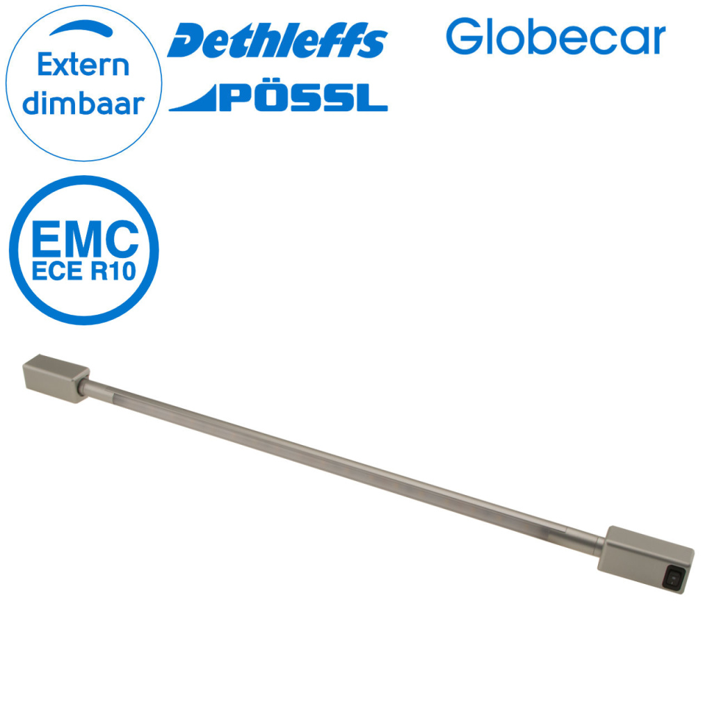 BBAtechniek - Dometic LED tube 12V 1.3W zilver Dometic rail (1x)
