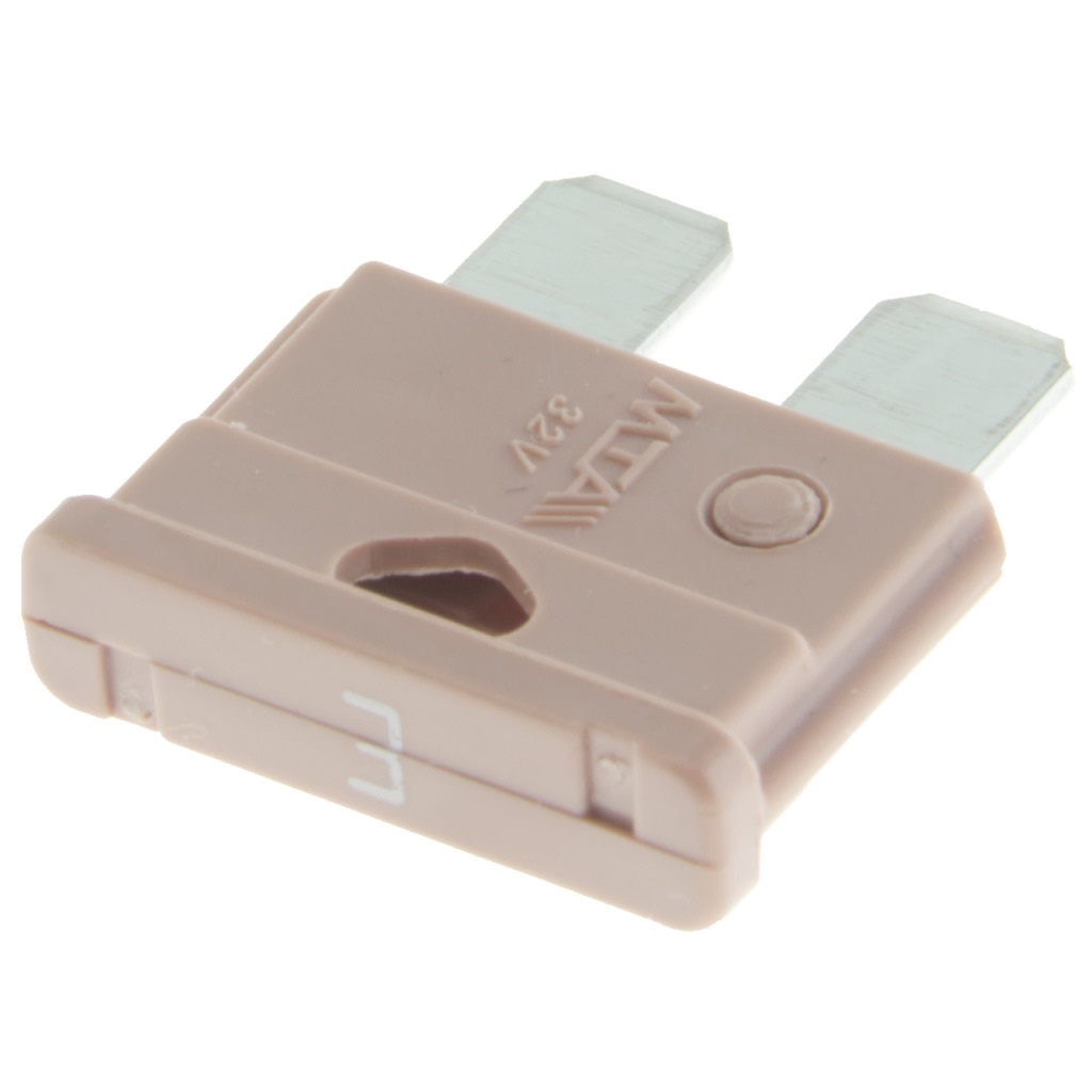 BBAtechniek - Standaard steekzekering 3A paars (5x)