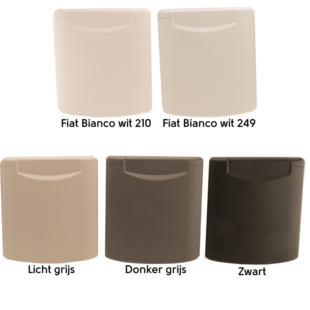 BBAtechniek - CEE 230V aansluiting Fiat Bianco creme wit 249(1x)