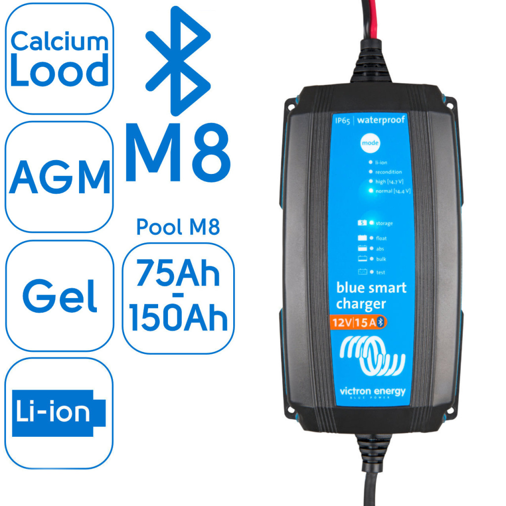 BBAtechniek - Victron Blue Smart IP65 acculader 12/15 (1x)