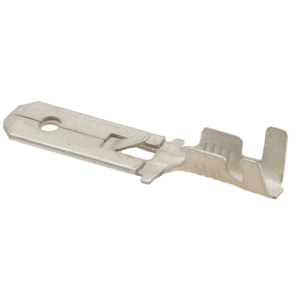 BBAtechniek - Vlaksteker vertind 6.3 1.5-2.5mm² V-vorm (100x)