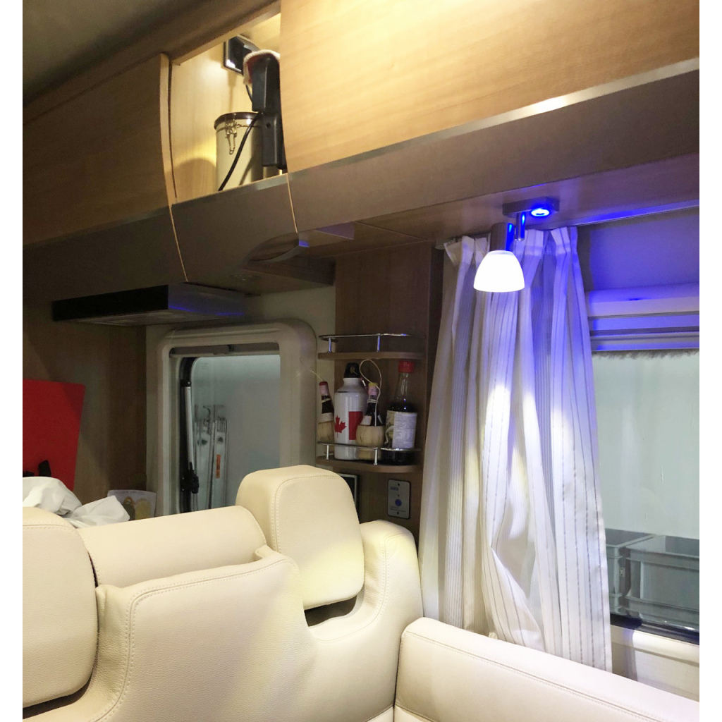 BBAtechniek - Faretto PowerLED 12V 3W 3000K chroom met USB (1x)