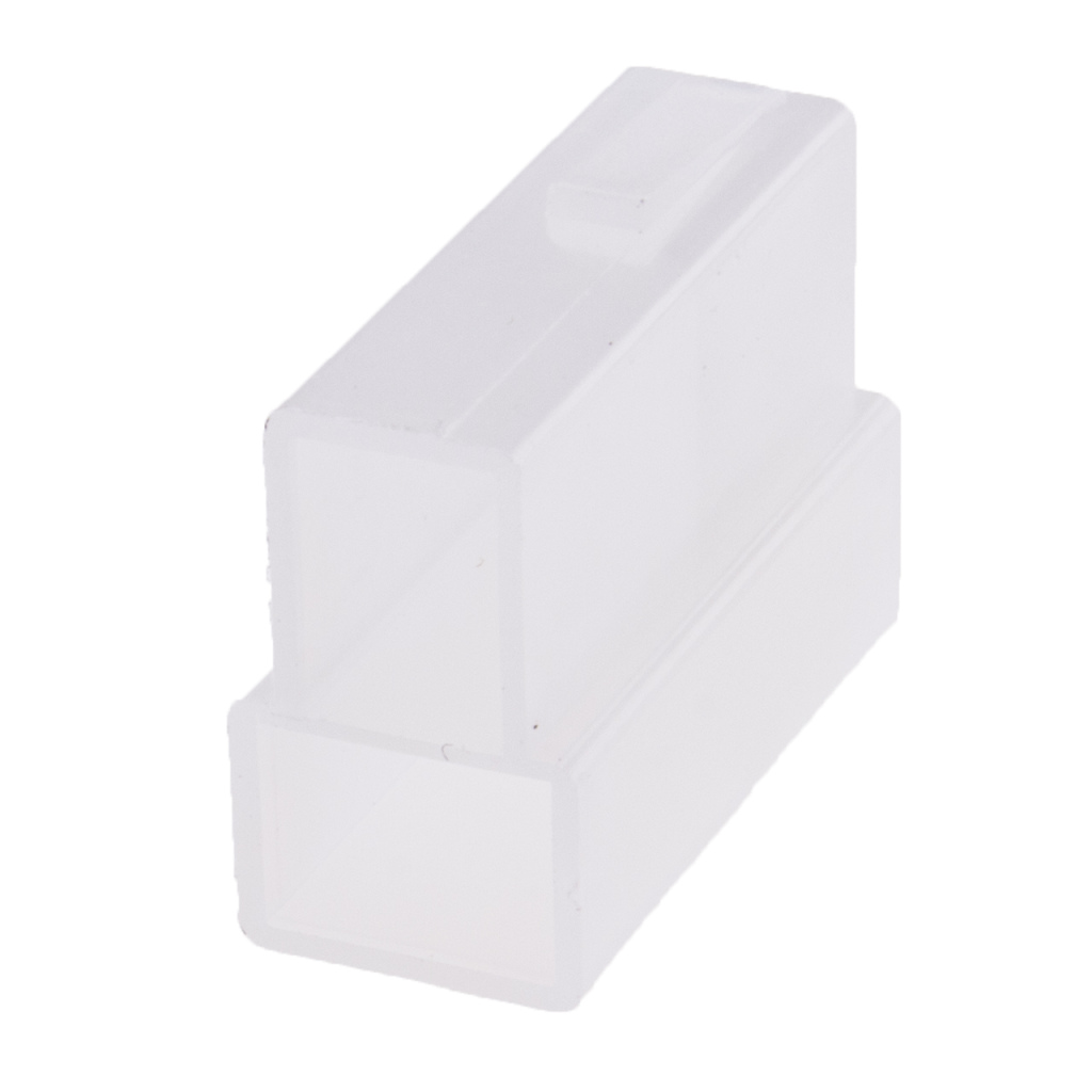 BBAtechniek - Male connectorbehuizing  2-polig wit (10x)