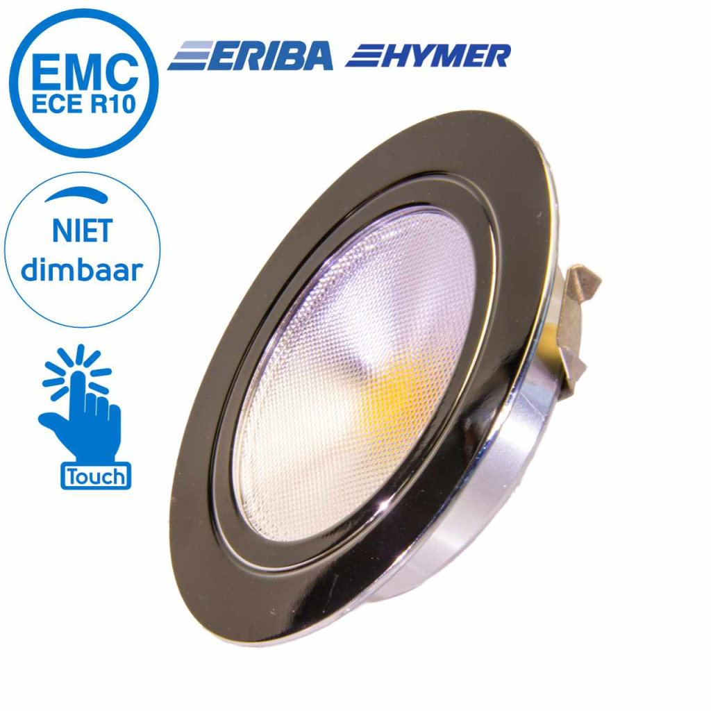 BBAtechniek - Tondo LED inbouwspot 12V 3W Ø65mm 3200K (1x)