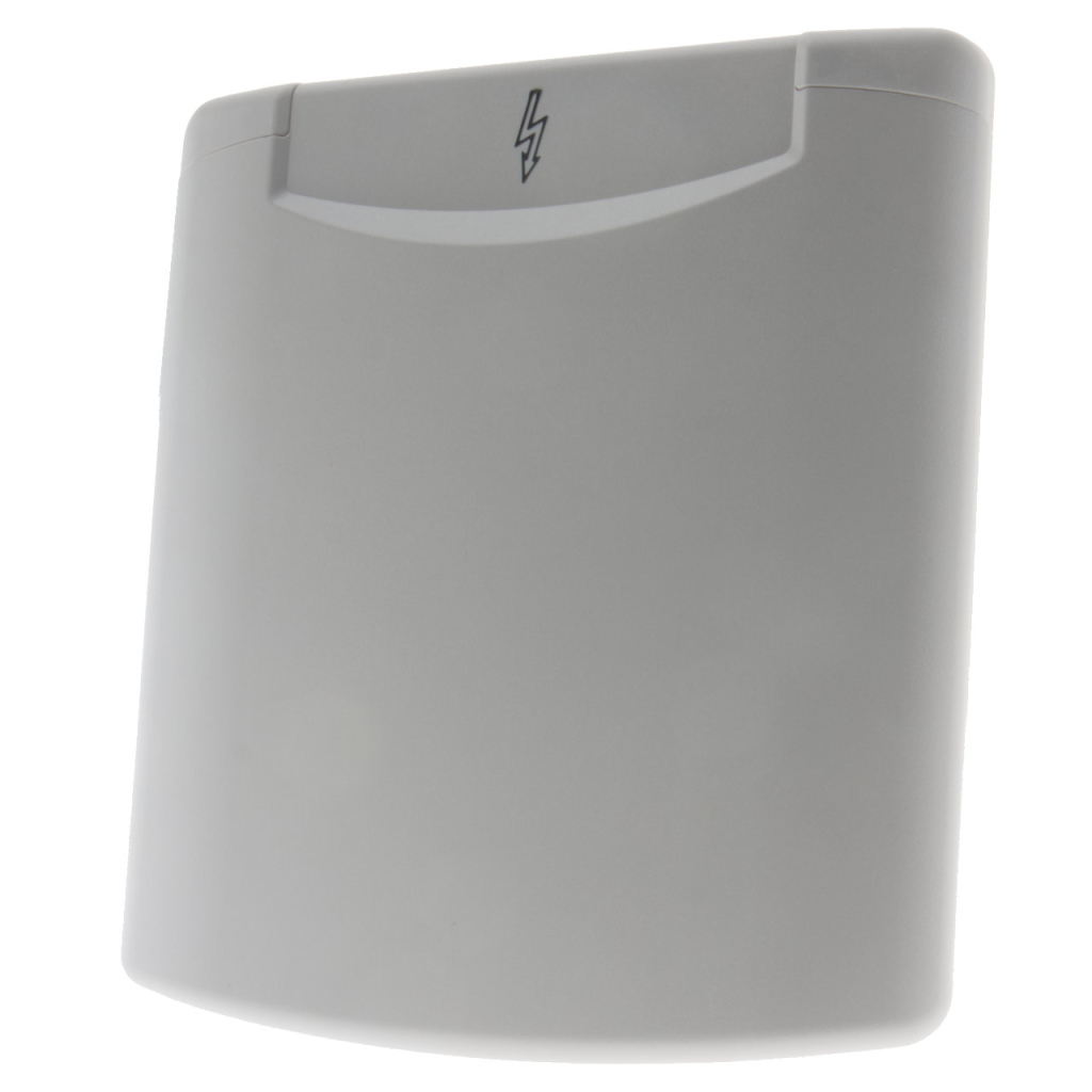 BBAtechniek - Losse klep 230V icoon licht grijs (1x)