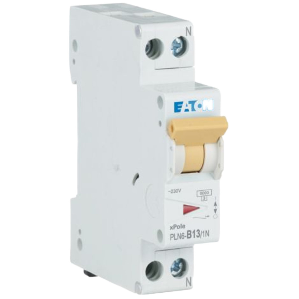 BBAtechniek - Installatieautomaat PLN6 B13 2P+N 18mm 6Ka (1x)