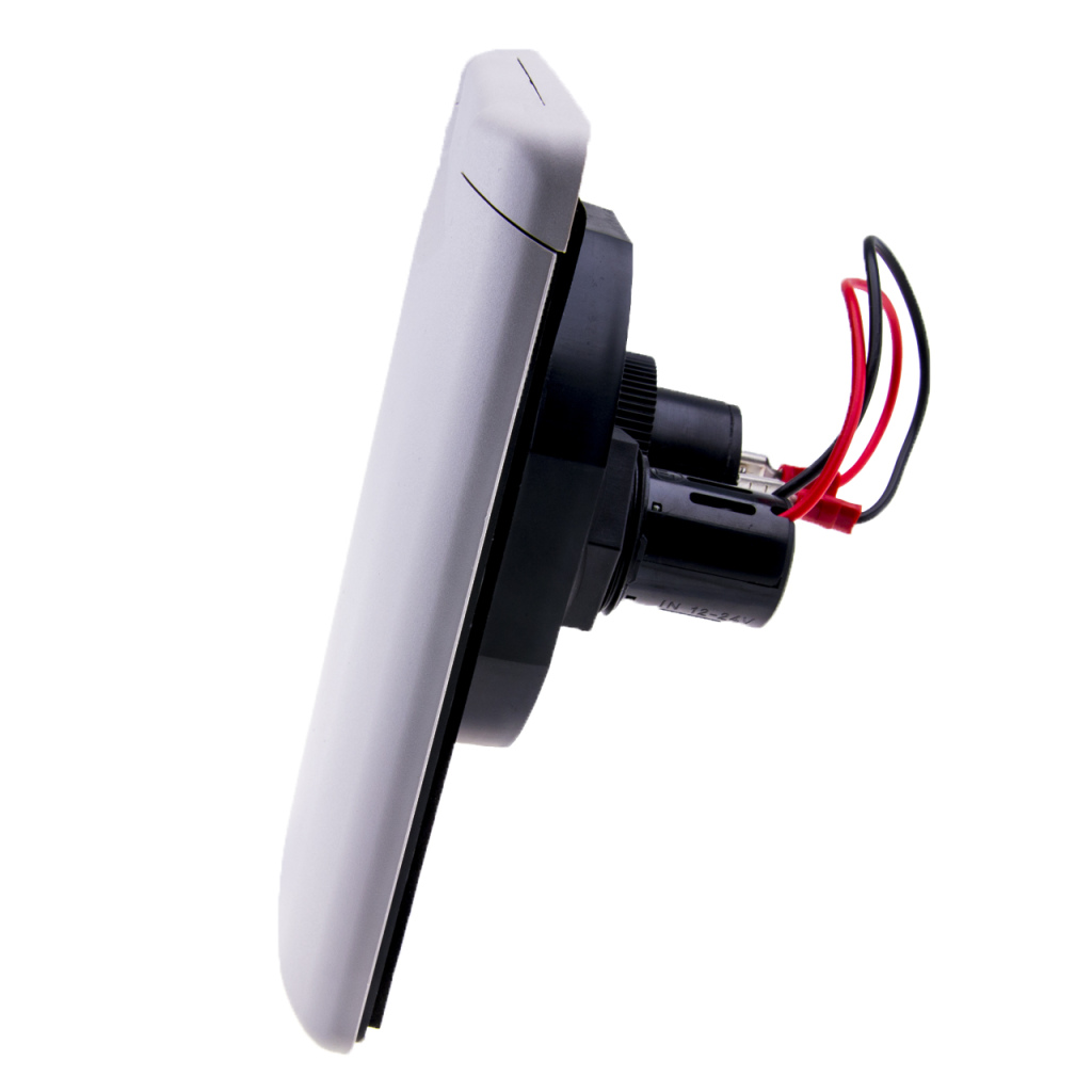 BBAtechniek - USB-A 1x 2.5A USB-C 1x + 12V 16A licht grijs (1x)