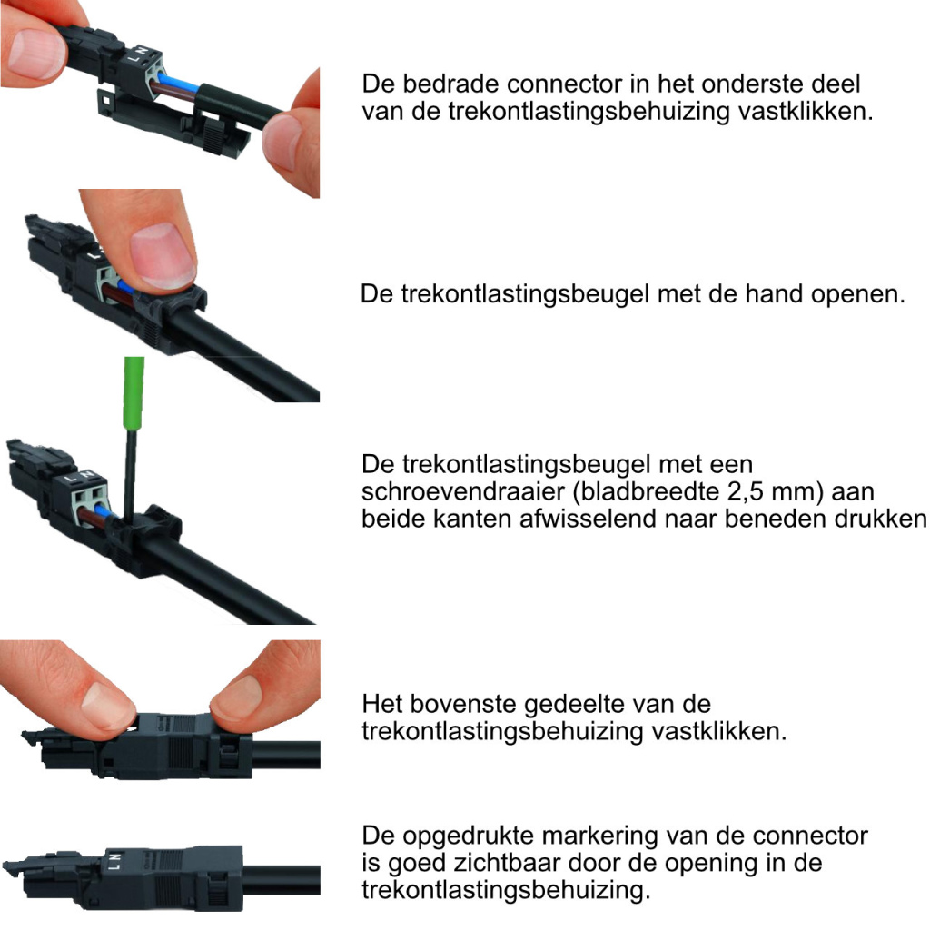 BBAtechniek - Wago Winsta mini connector male 3-polig (5x)
