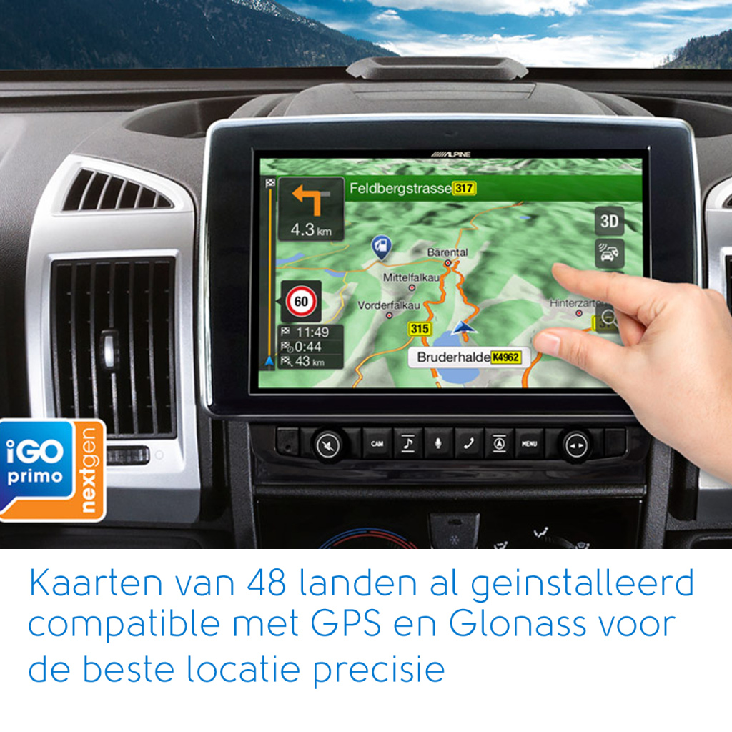 BBAtechniek - 9” X903D-DU Alpine style Ducato 3 1DIN (1x)