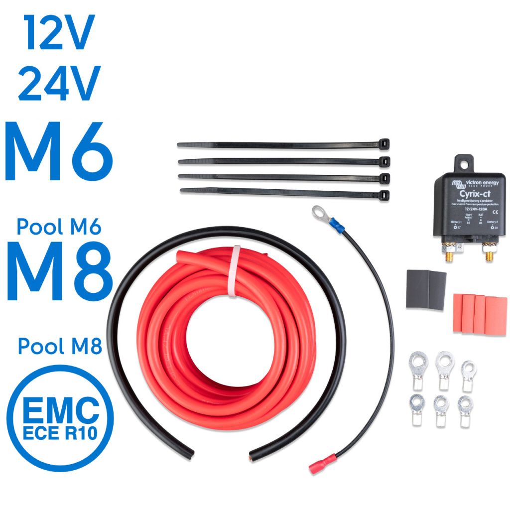 BBAtechniek - Cyrix-ct battery combiner kit 12/24V-120A (1x)