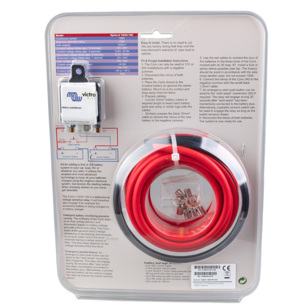 BBAtechniek - Cyrix-ct battery combiner kit 12/24V-120A (1x)