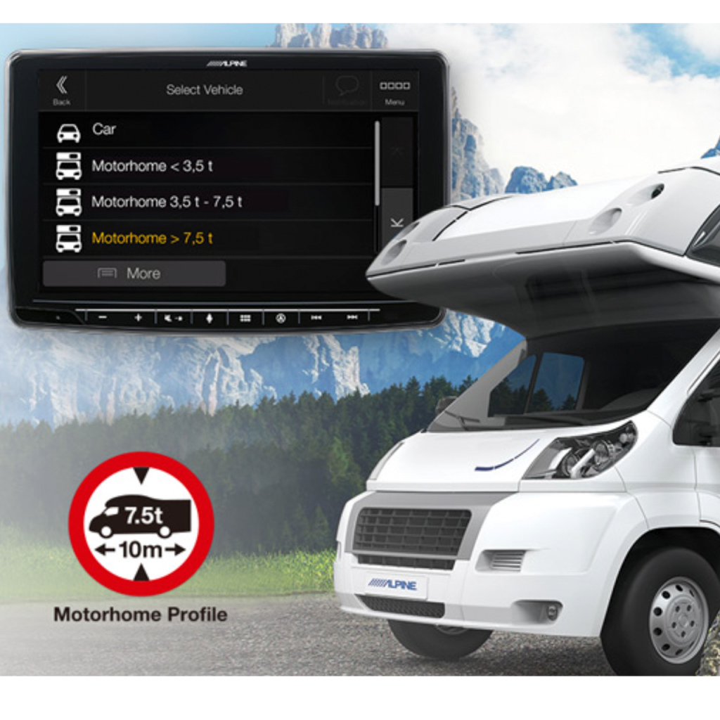 BBAtechniek - 9” INE-F904DC Halo 9 Alpine style 1DIN (1x)