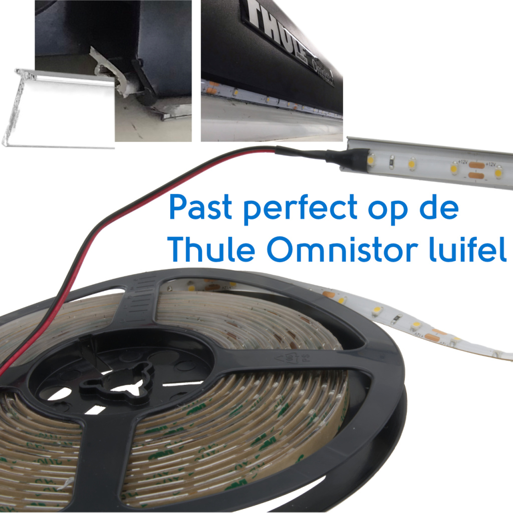 BBAtechniek - Abruzzen LED strip 12V 4.8W 3000K 360lm (5m)