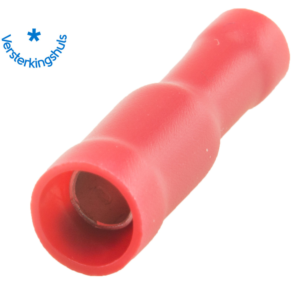 BBAtechniek - Rondstekerhuls Ø4.0mm* rood (10x)