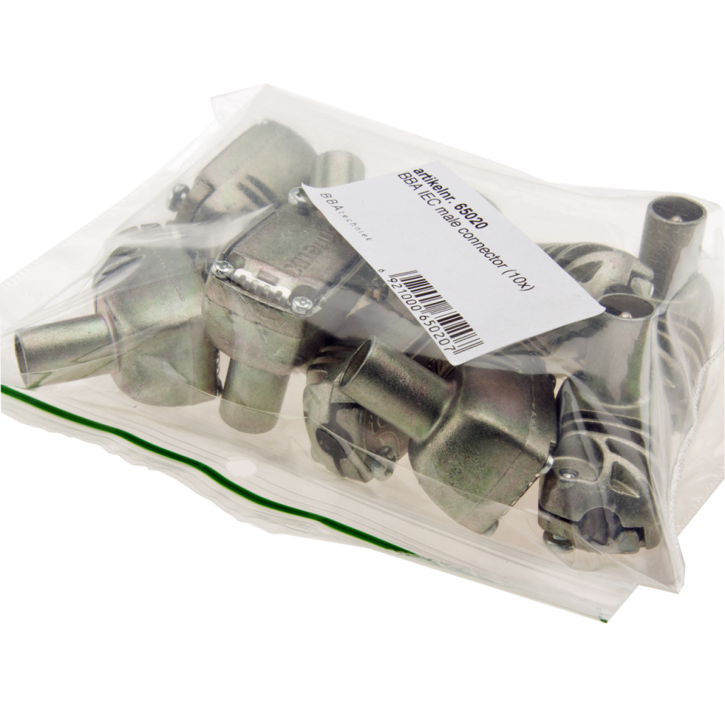 BBAtechniek - HQ IEC-male connector BBA (10x)