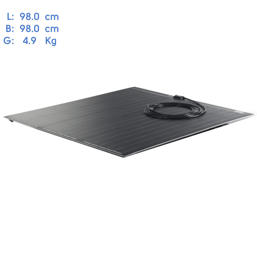 BBAtechniek - 170WP 98x98cm Flat Light Q Büttner zonnepaneel(1x)