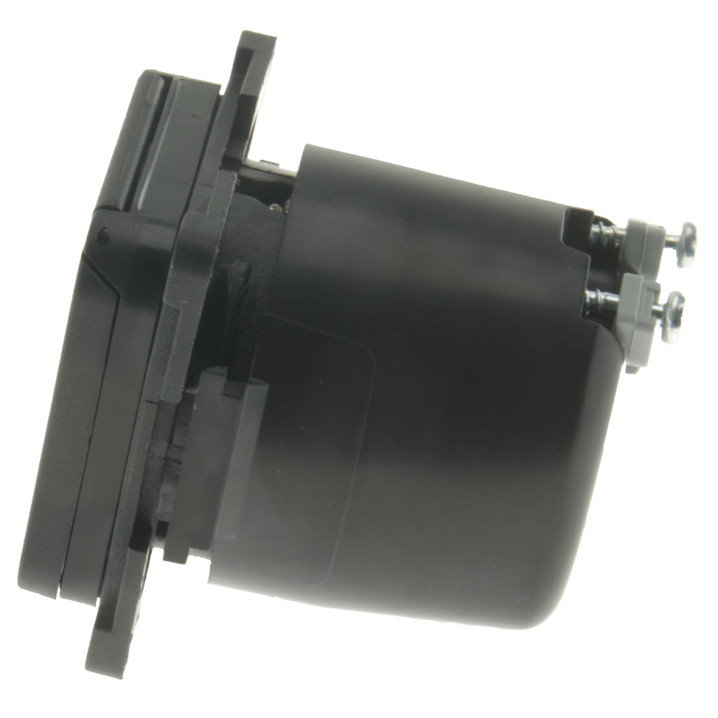 BBAtechniek - S 30.000 230V contactdoos Schuko zwart (1x)