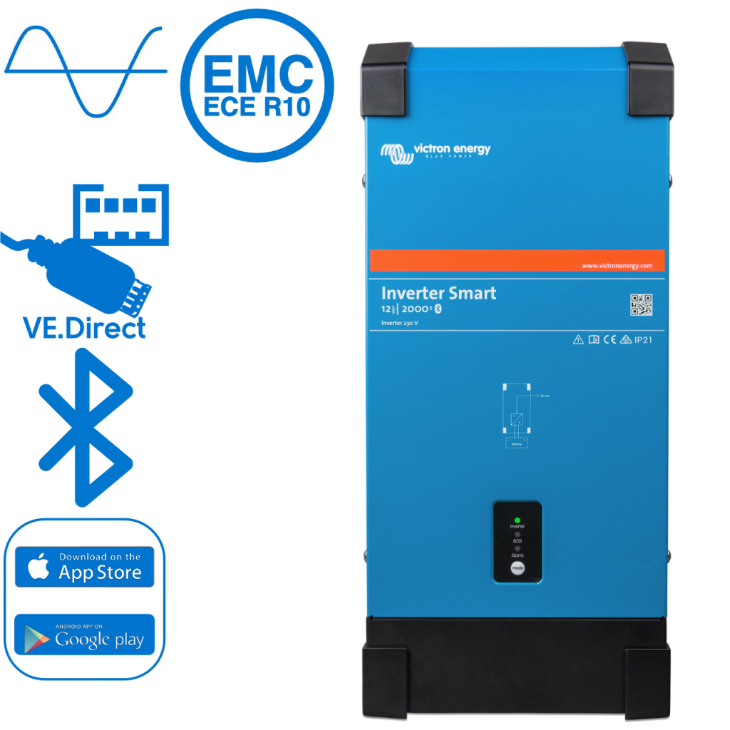 BBAtechniek - Victron Phoenix Smart omvormer 12/2000 230V (1x)