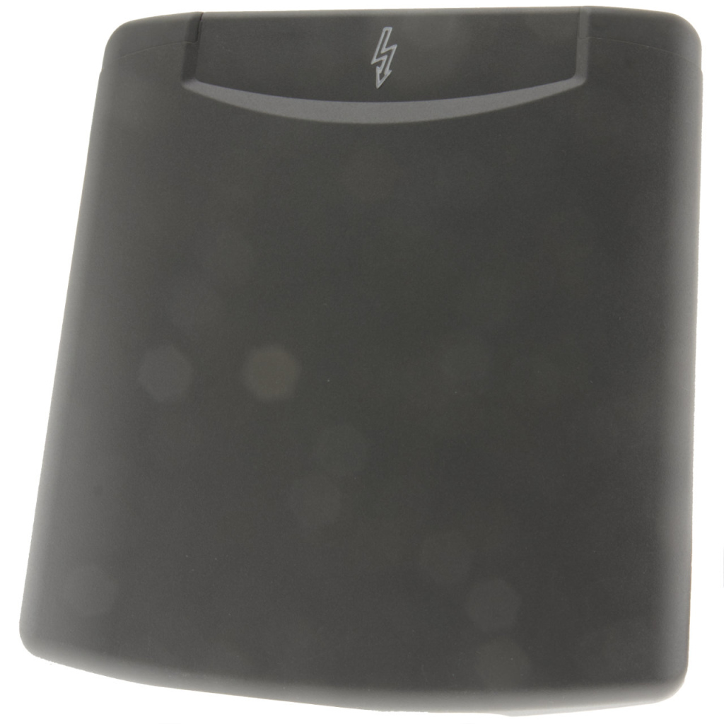 BBAtechniek - Losse klep 230V icoon donker grijs (1x)