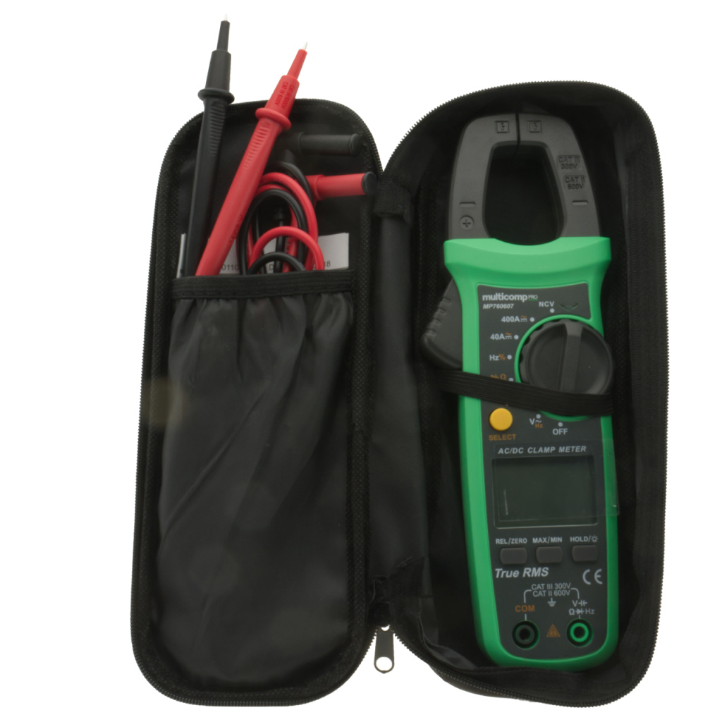 BBAtechniek - Amperetang multimeter DC AC Ohm 600V 400A (1x)