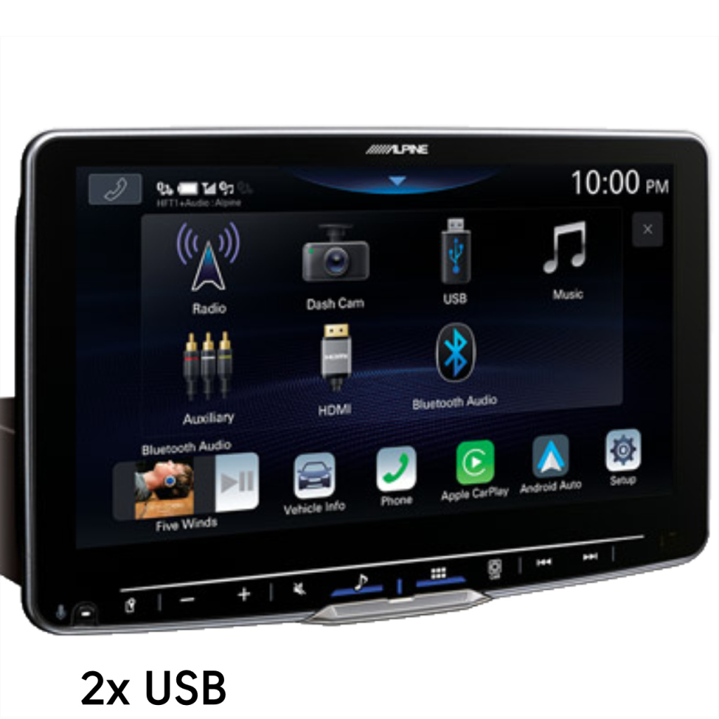 BBAtechniek - 9” iLX-F905D Alpine navigatie kantelbaar 1DIN (1x)
