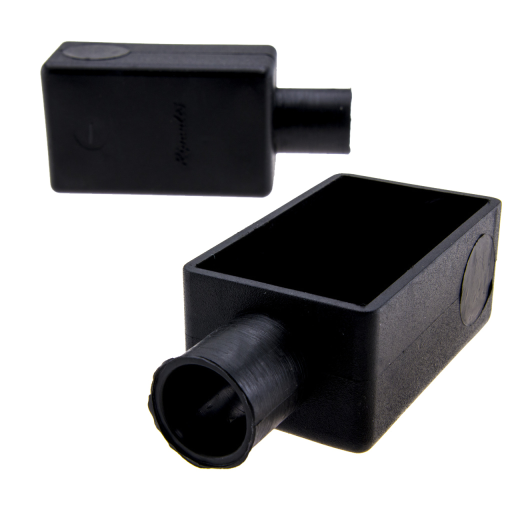 BBAtechniek - Afdekkap PVC recht zwart - (10x)