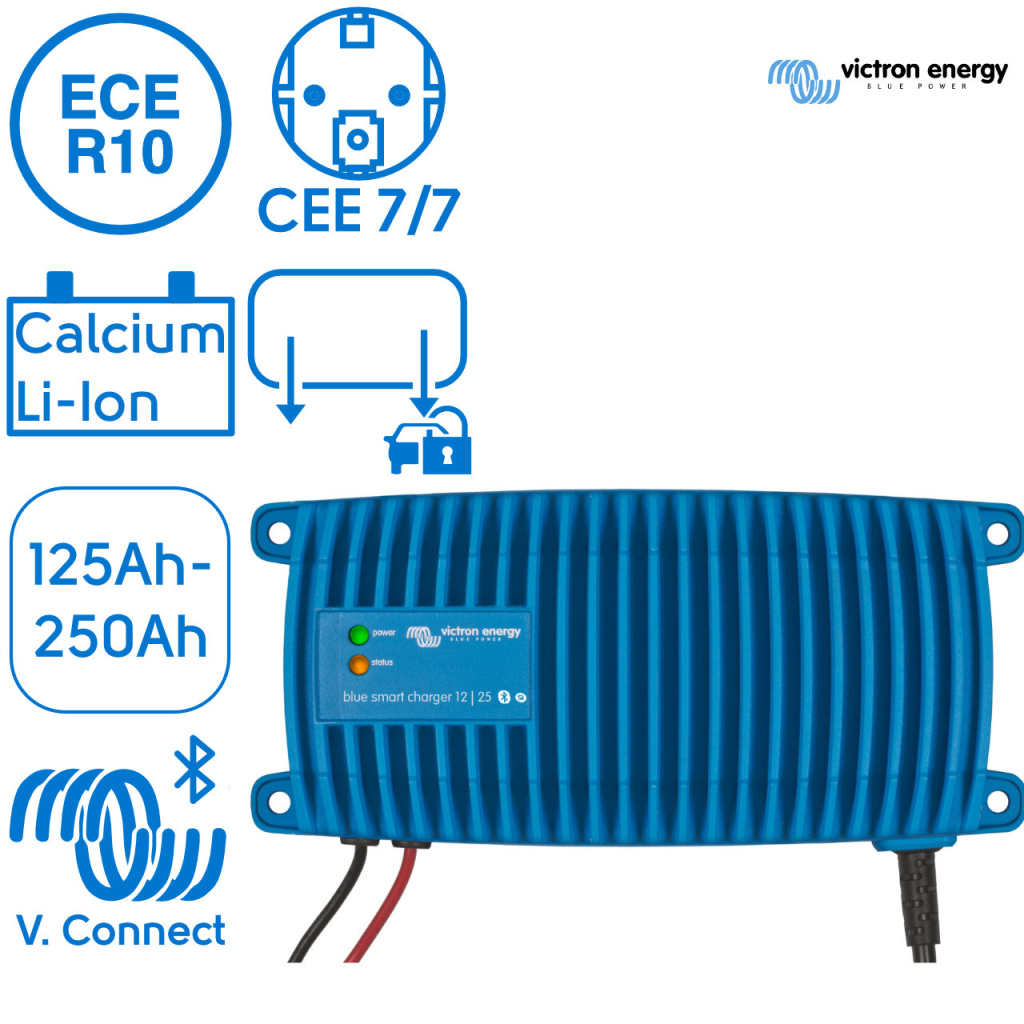 BBAtechniek - Victron Blue Smart IP67 acculader 12/25 (1x)