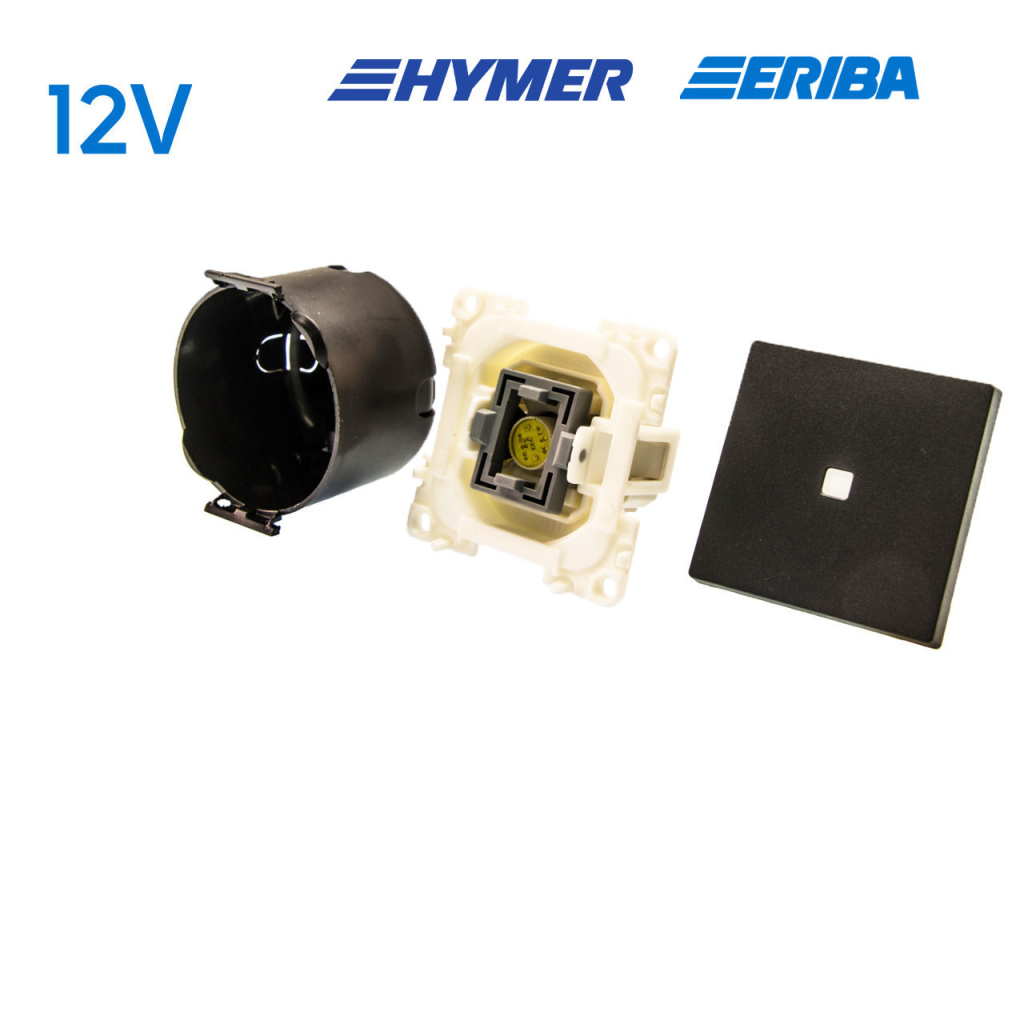 BBAtechniek - Controleschakelaar LED 12V lei-grijs S20.000 (1x)