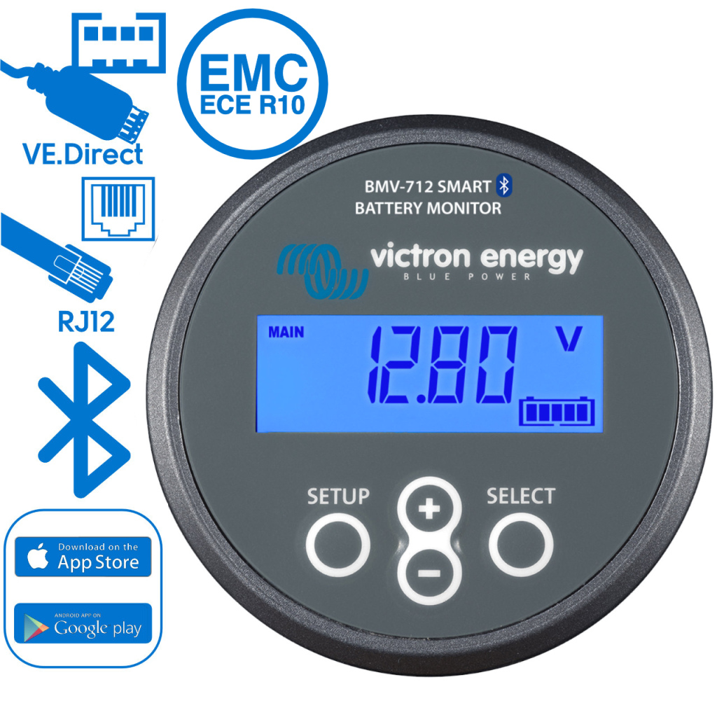 BBAtechniek - Victron Batterij Monitor BMV-712 Smart zwart (1x)