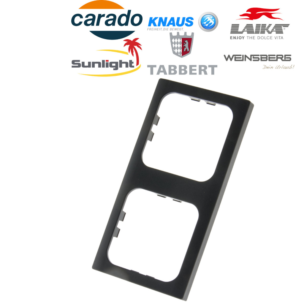 BBAtechniek - S 30.000 afdekraam 2-vak satijn zwart (1x)