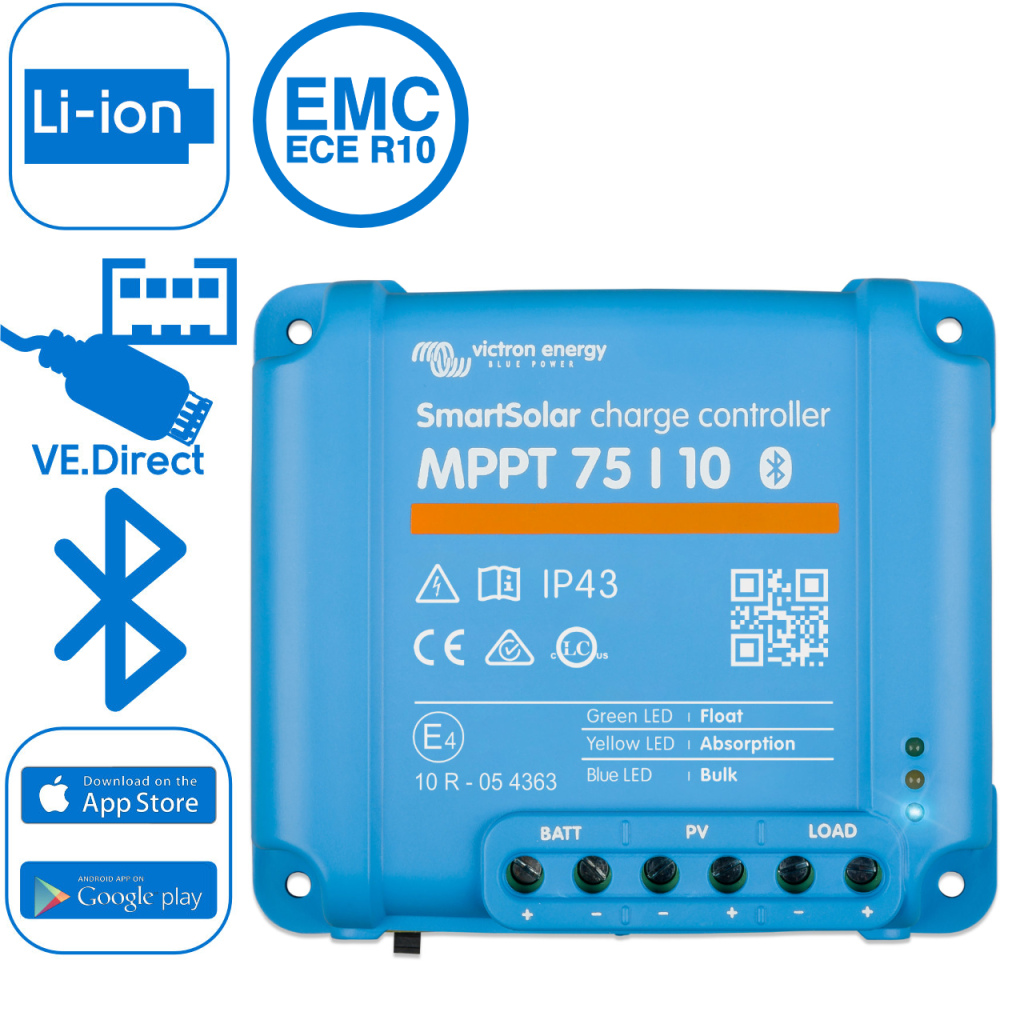BBAtechniek - Victron SmartSolar MPPT 75/10 12/24V (1x)