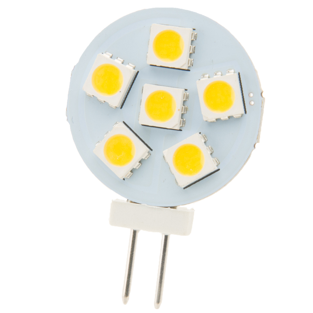 BBAtechniek - G4 10-30VDC 1.2W 3000K 87lm LED6 2pins (2x)