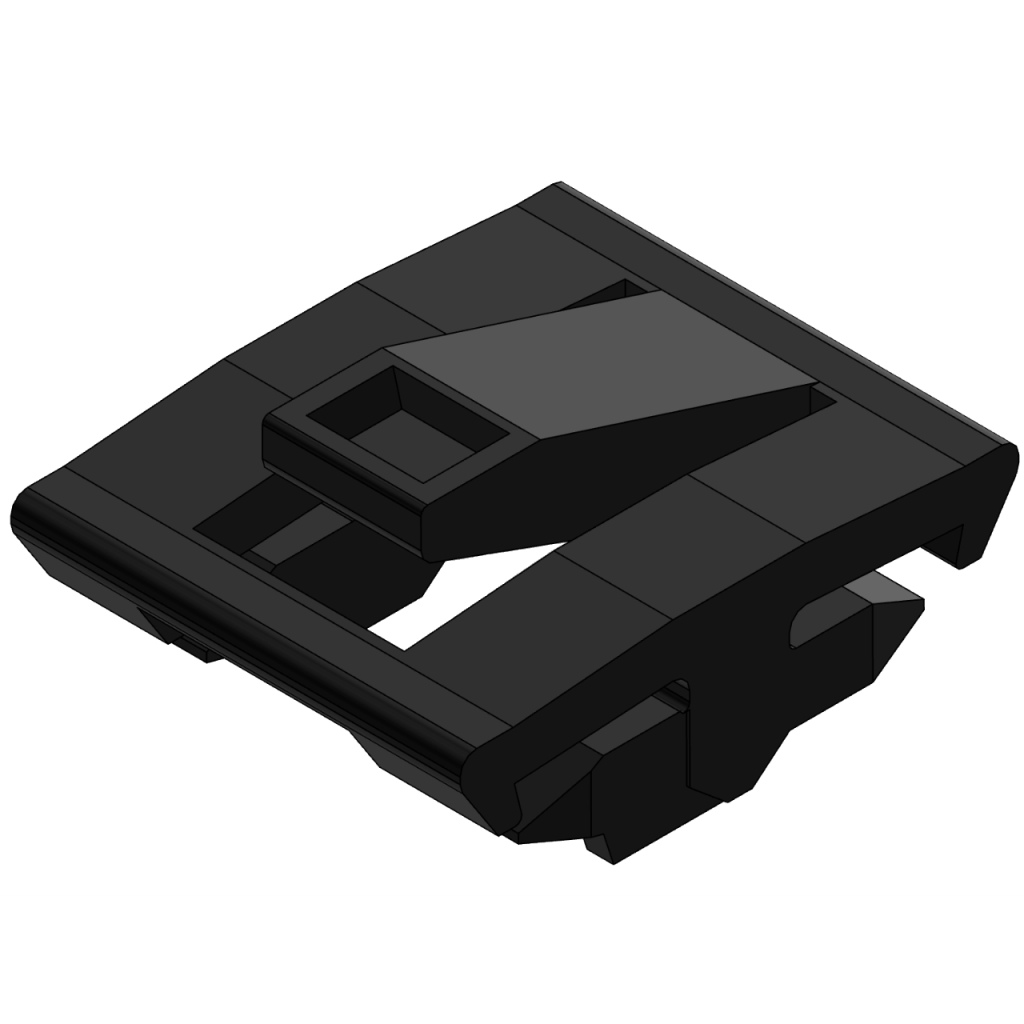 BBAtechniek - Wago vergrendelpal zwart voor Winsta Midi (5x)