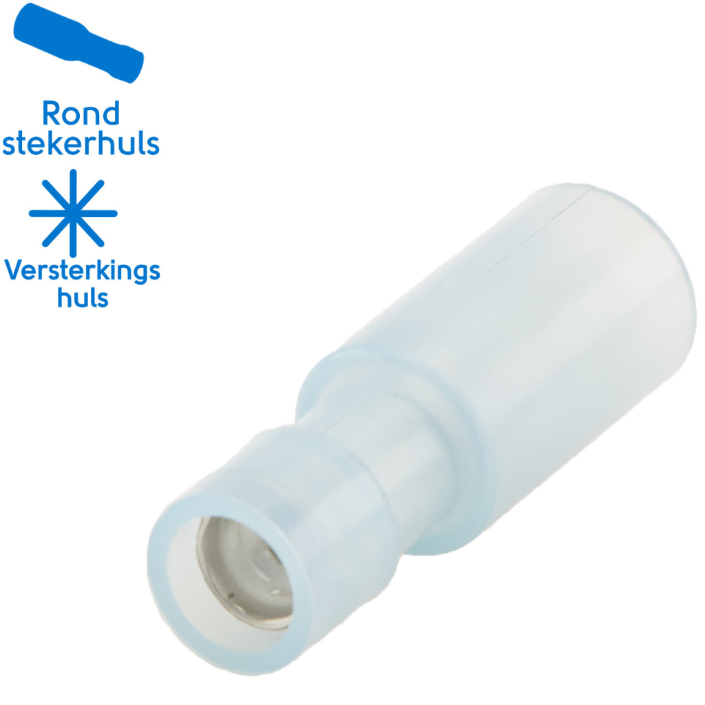 BBAtechniek - Rondstekerhuls Ø4.0mm* blauw (100x)