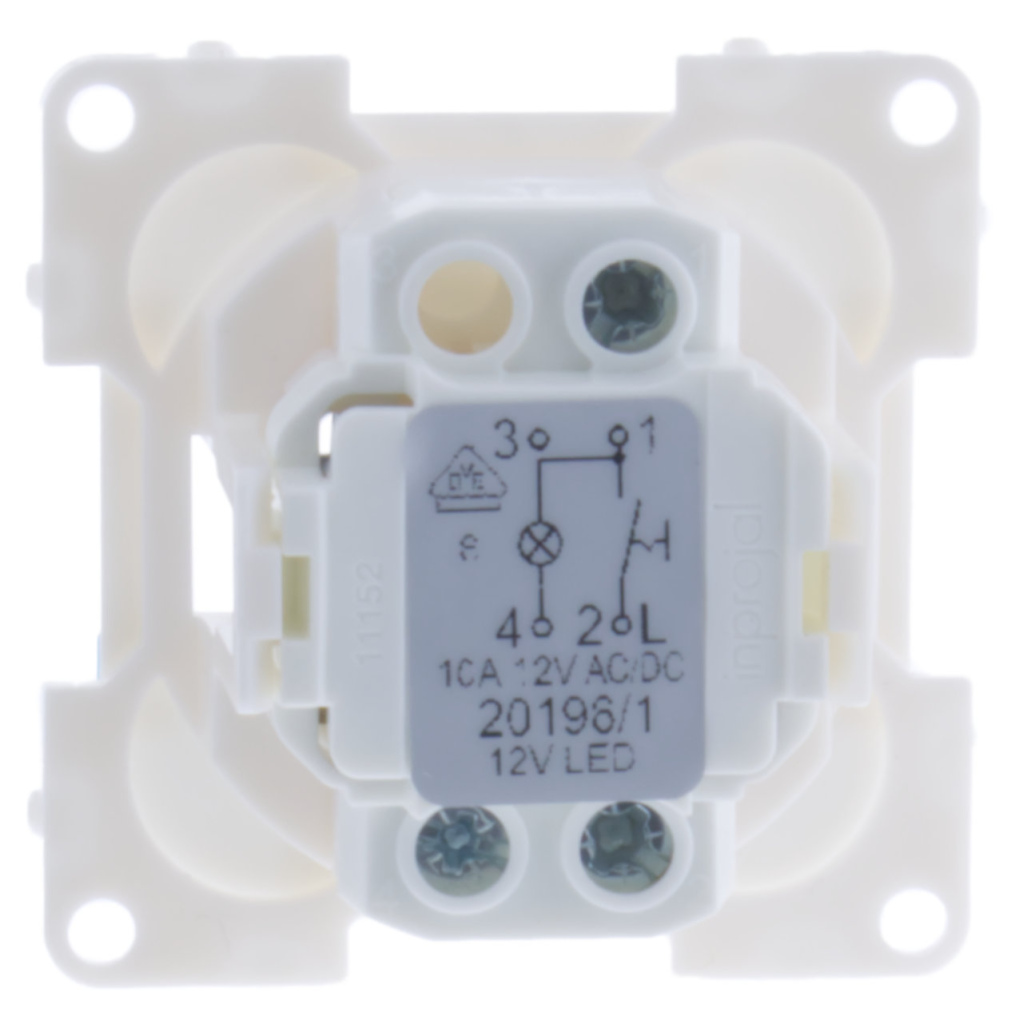 BBAtechniek - S 30.000 controleschakelaar 12V zwart (1x)