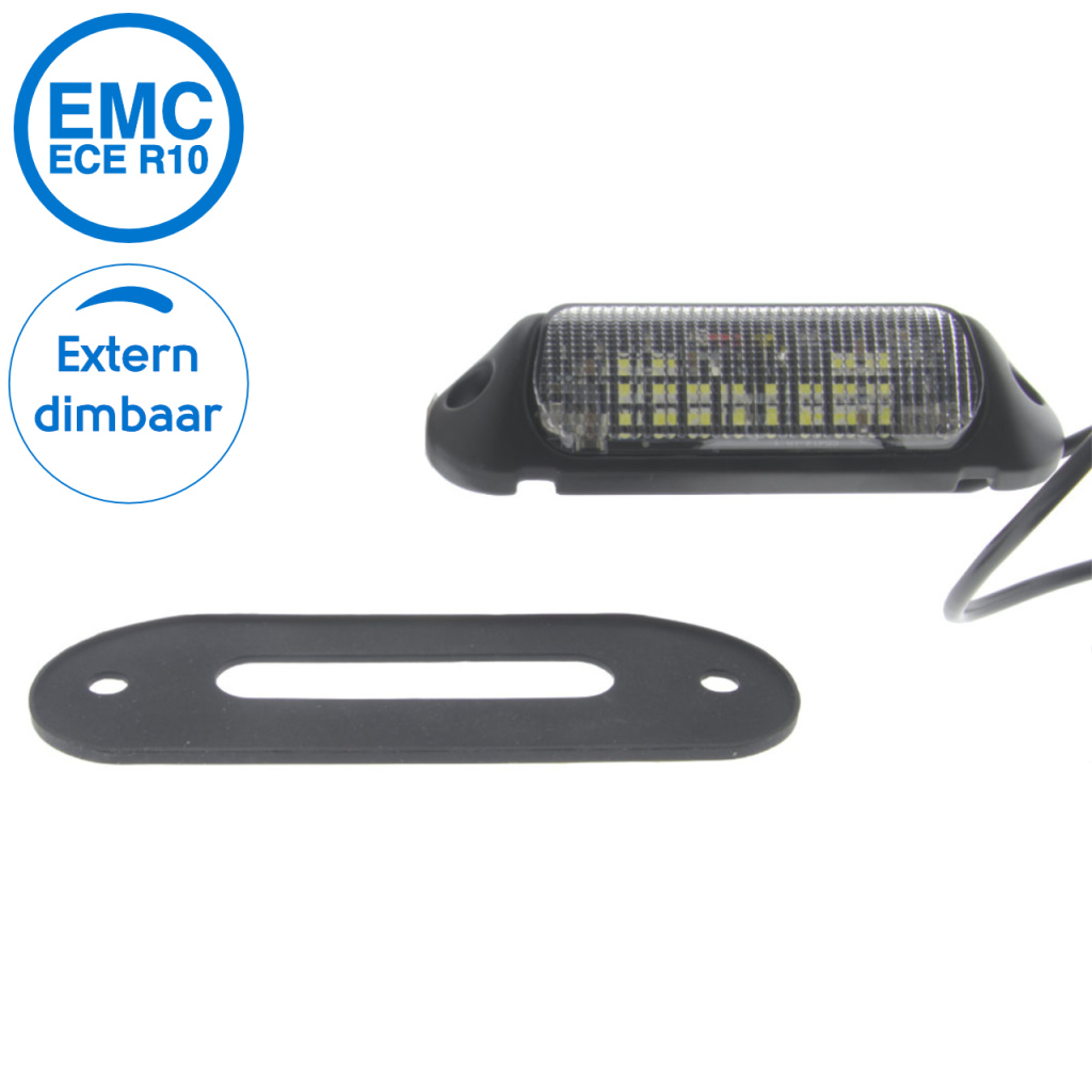 BBAtechniek - Calabria verstraler zwart 12V 40W ECE R10(1x)