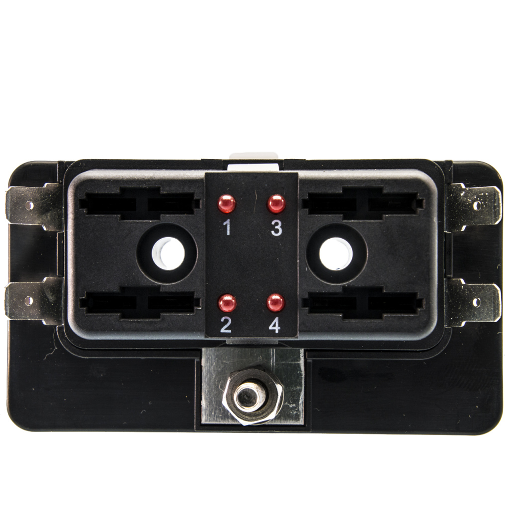 BBAtechniek - Zekering verdeelbox 4-weg LED (1x)
