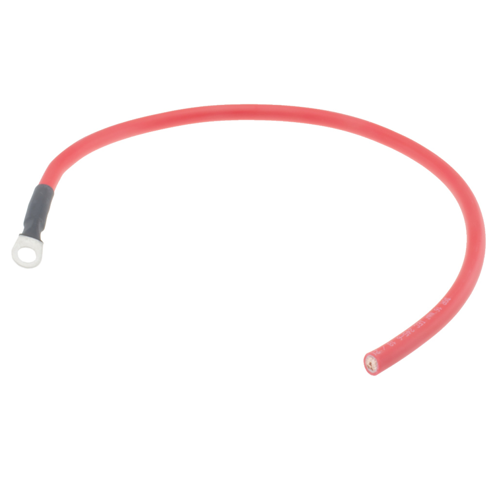 BBAtechniek - 16mm2 accu kabel flexibel rood 1x M8 (0.5m)