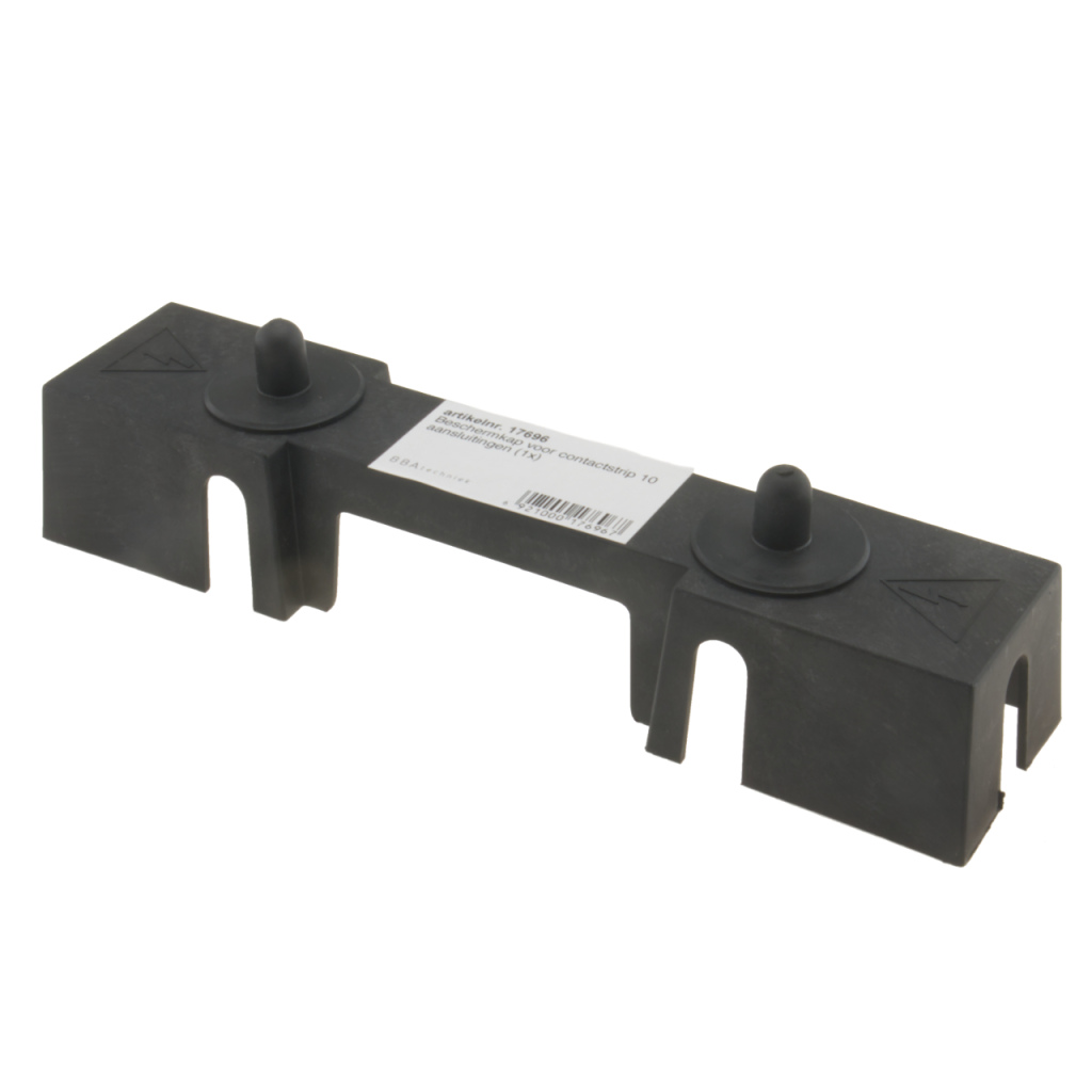 BBAtechniek - Contactstrip 10-punts beschermkap zwart (1x)