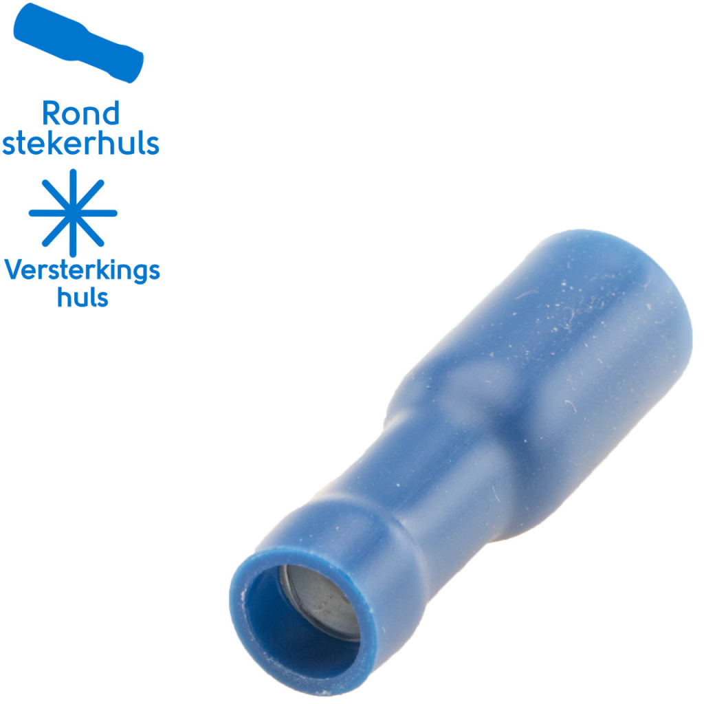 BBAtechniek - Rondstekerhuls Ø5.0mm* blauw (50x)