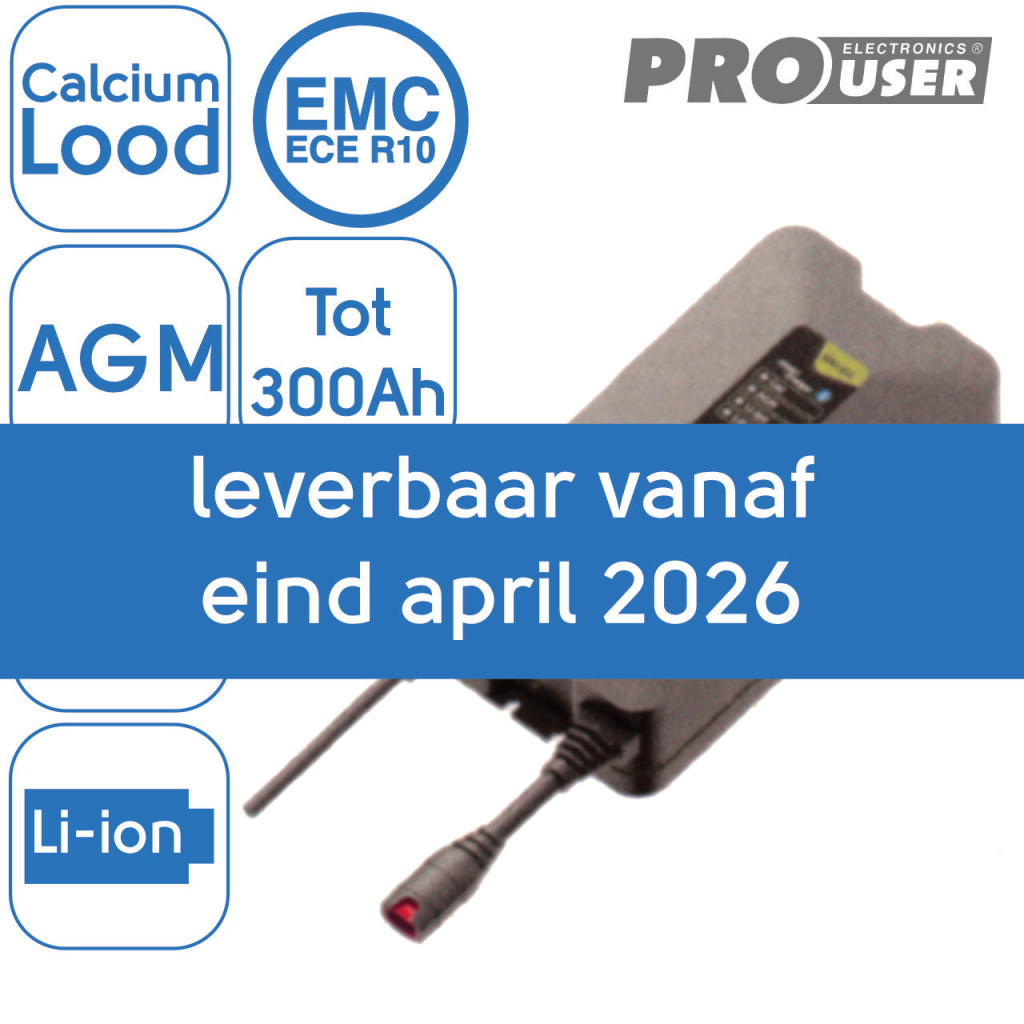 BBAtechniek - 12V 15Ah Pro-User intelligente acculader IBC15(1x)