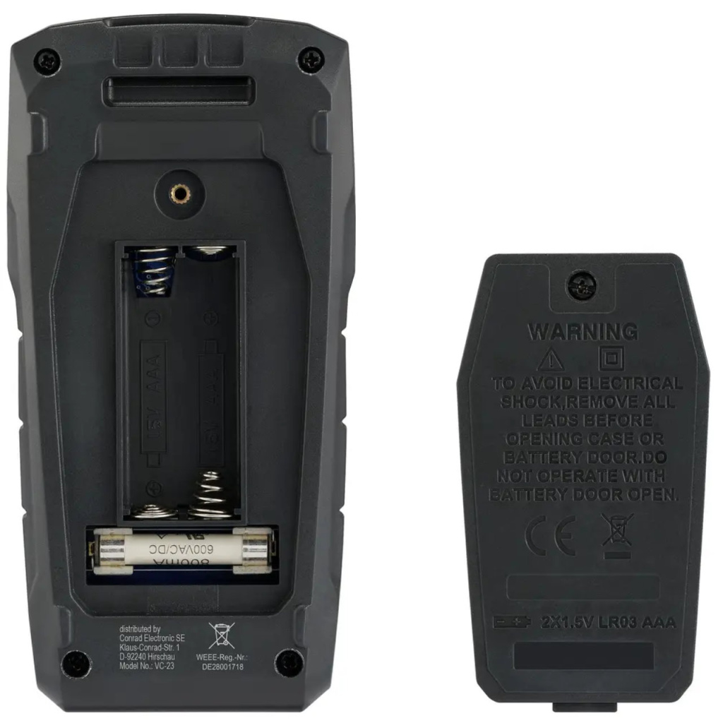 BBAtechniek - Digitale Multimeter 6V CAT III max. 10A (1x)