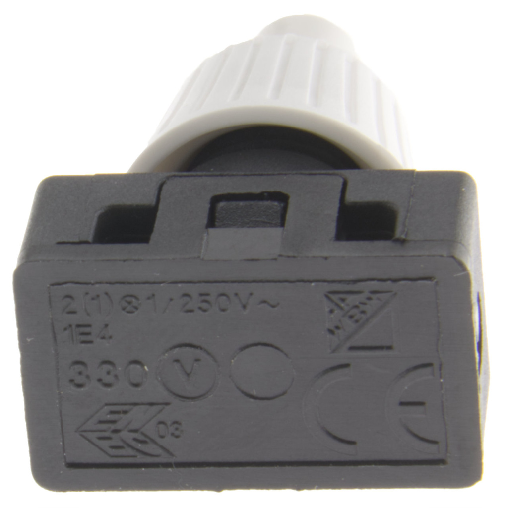 BBAtechniek - 12V On-Off drukschakelaar zwart-wit + wartel (2x)