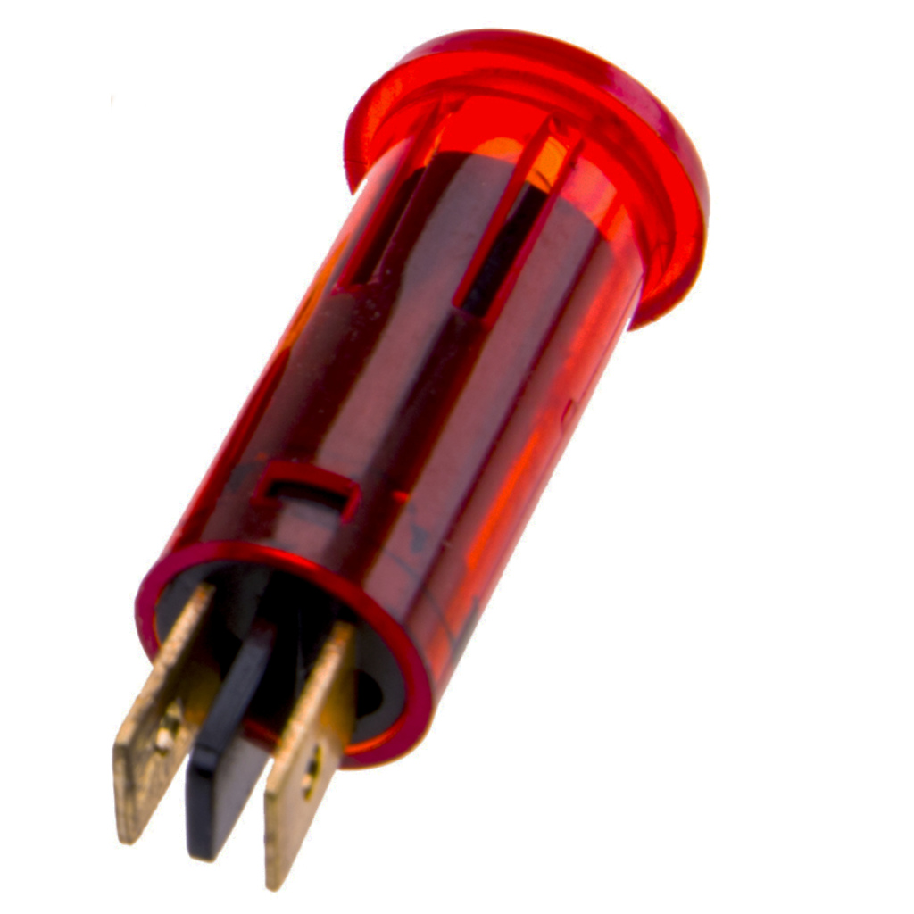 BBAtechniek - Waarschuwingslampje rood 12V Ø 12.0mm (10x)