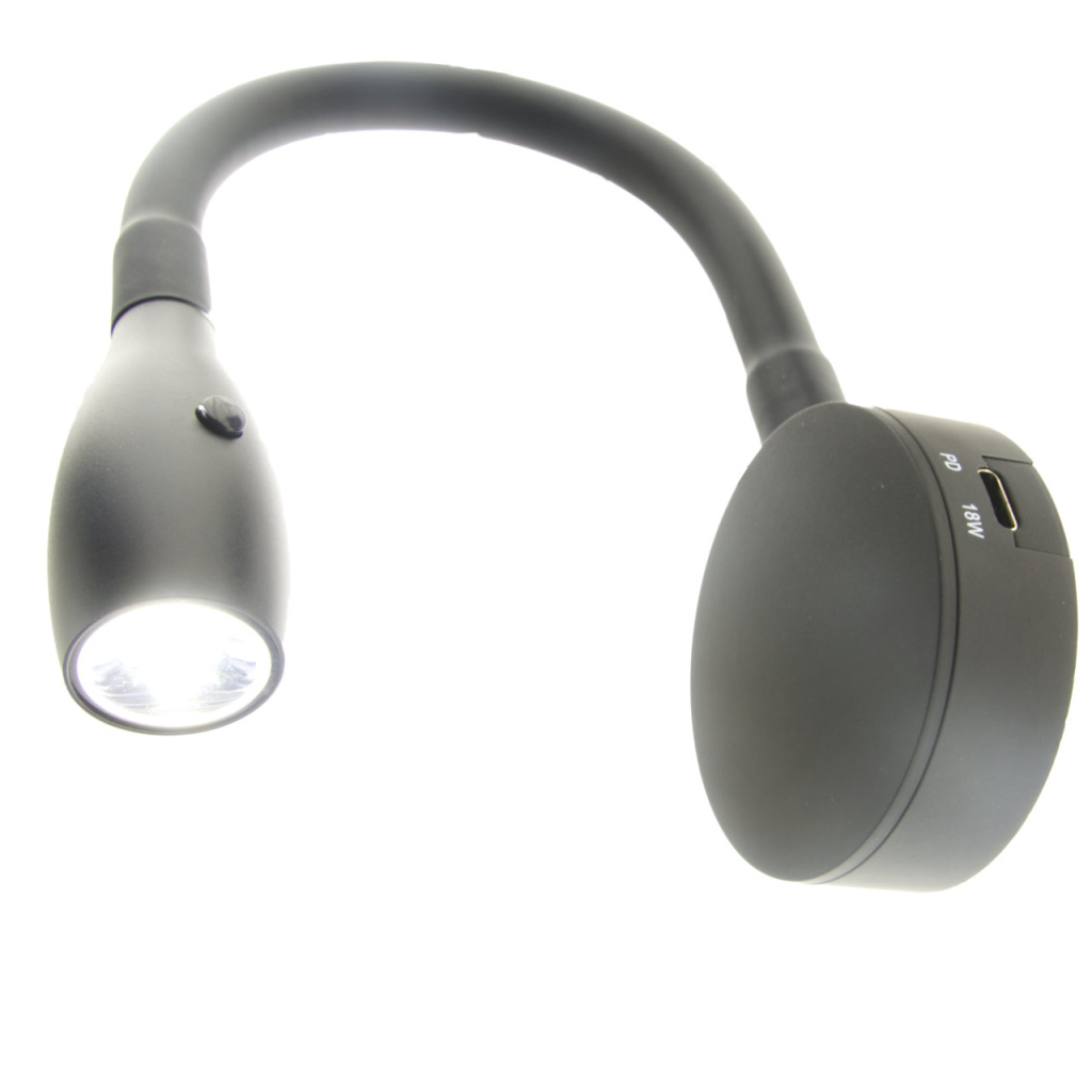 BBAtechniek - Furnaria 2.0 Flex Spot zwart 4000K 150lm (1x)