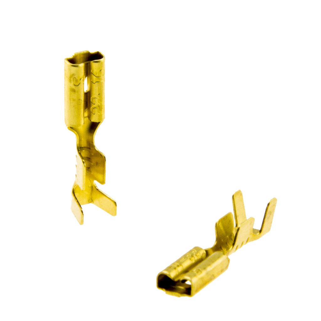 BBAtechniek - Vlakstekerhuls messing 2.8 0.5 -1.5mm² (100x)